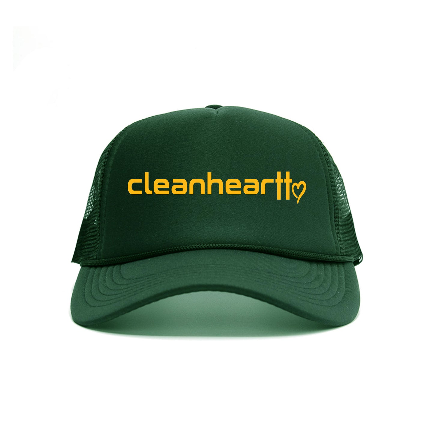 CLEANHEART TRUCKER HAT HUNTER GREEN