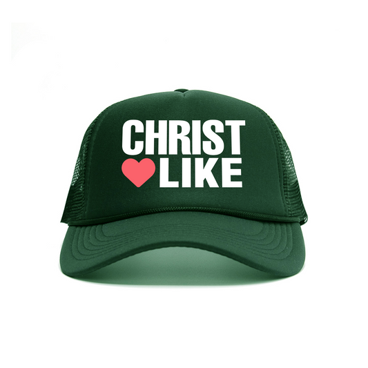 CHRIST HEART TRUCKER HAT FOREST GREEN
